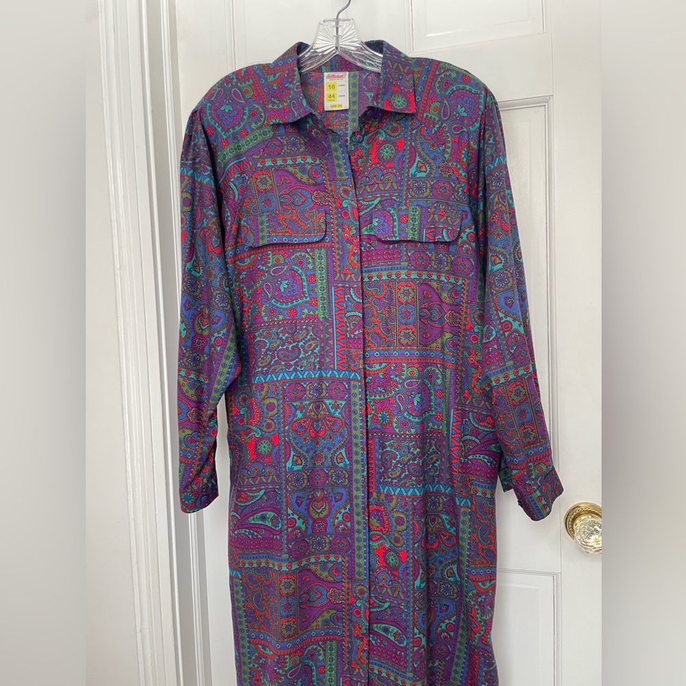 St Michael Paisley dress - Picture 2 of 6